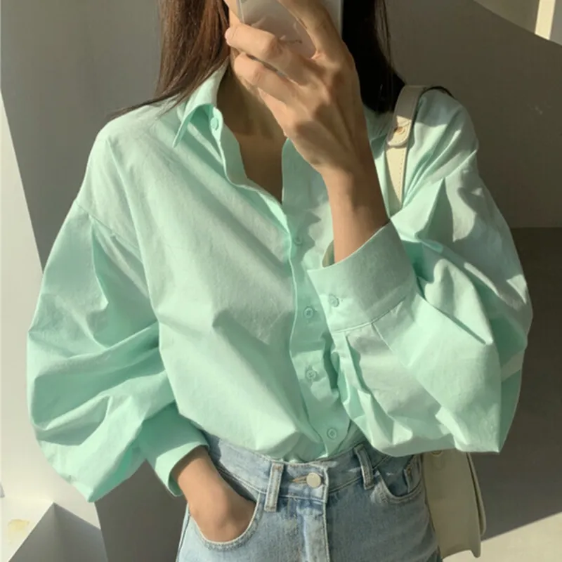 Camisas verde menta para mujer best sale
