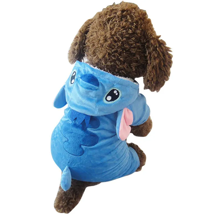 Cartoon Coat Winter Pet Clothes Cute Four Legged Clothing Dog Apparel Home Teddy Sleepwear Pets Jacket