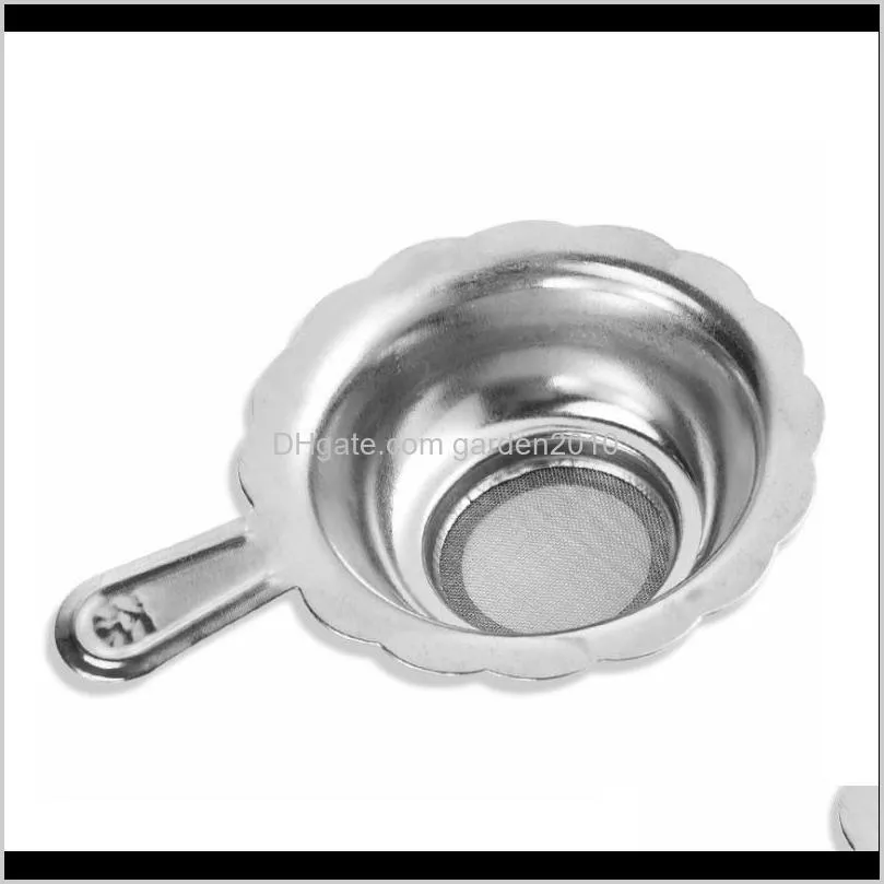 stainless steel tea mesh infuser with handle reusable small tea strainer loose tea leaf filter wb849