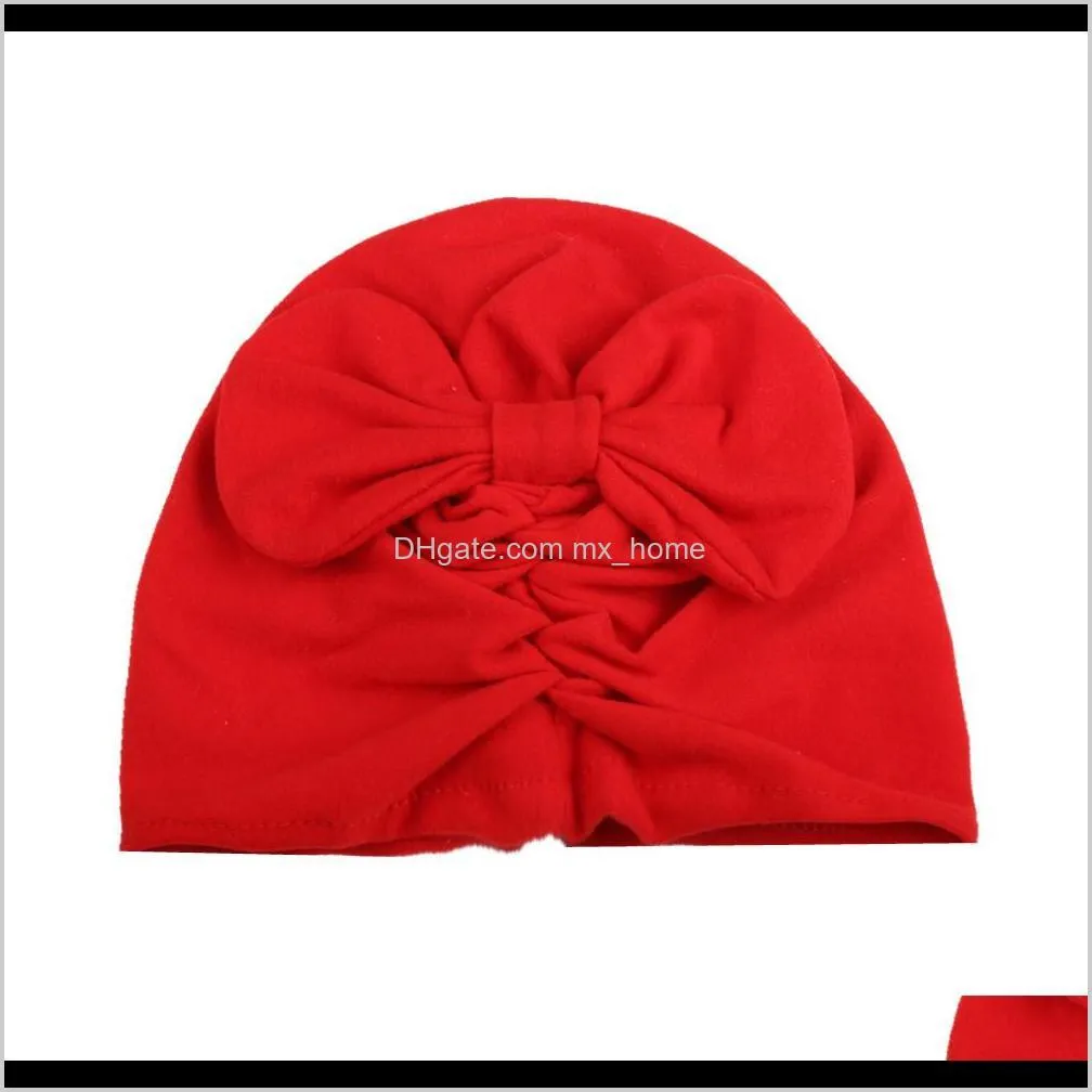 fashion new bow pleated baby hat