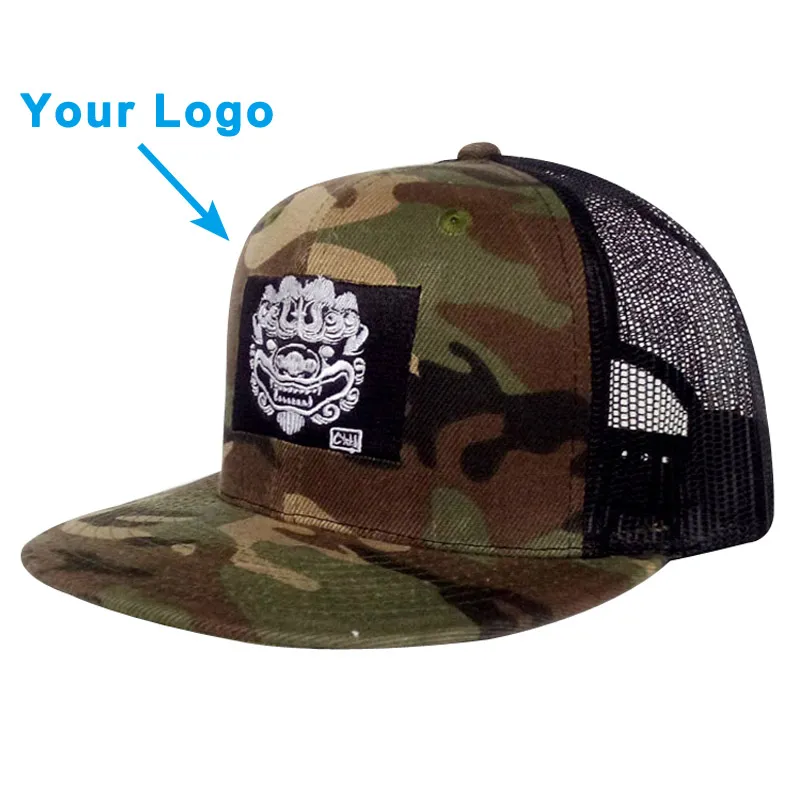 Düz Visor Çocuk Güneş Kap Sekre Özelleştirme Kamyon Şoförü Şapka Snapback Yakın Özel Beyzbol Şapkalar Örgü Geri