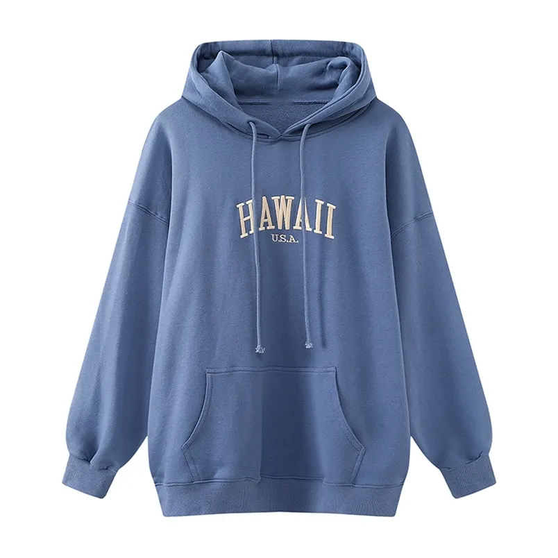 Oversize Girls Streetwear Loose Hoodies Autumn Fashion Ladies Stylish Cotton Hoodie Casual Female Chic Pullover Cute 210910