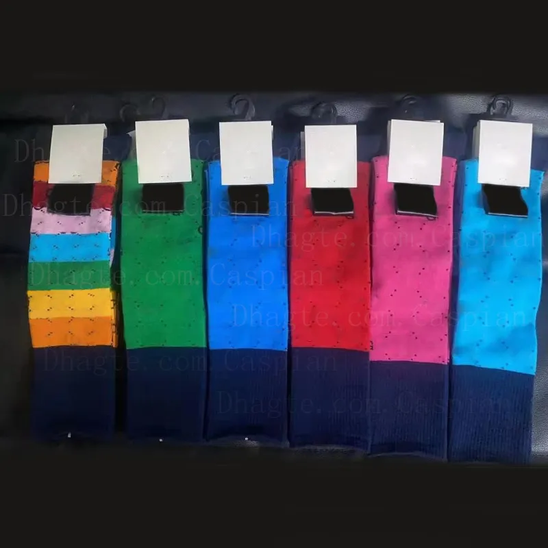 6 Colors Women Girl Letters Socks Letter Cotton Fashion Sock for Gift Party High Quality Wholesale Price