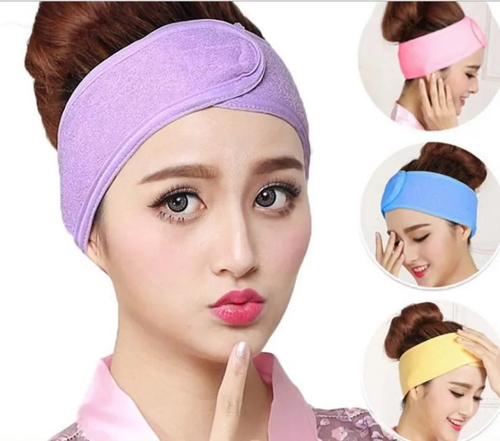 Headband elástico de cabeleireiro Barato Beauty Towel Senhoras Face Máscara Máscara Esportes Absorvente Capa de Cabelo Cabelo Acessórios