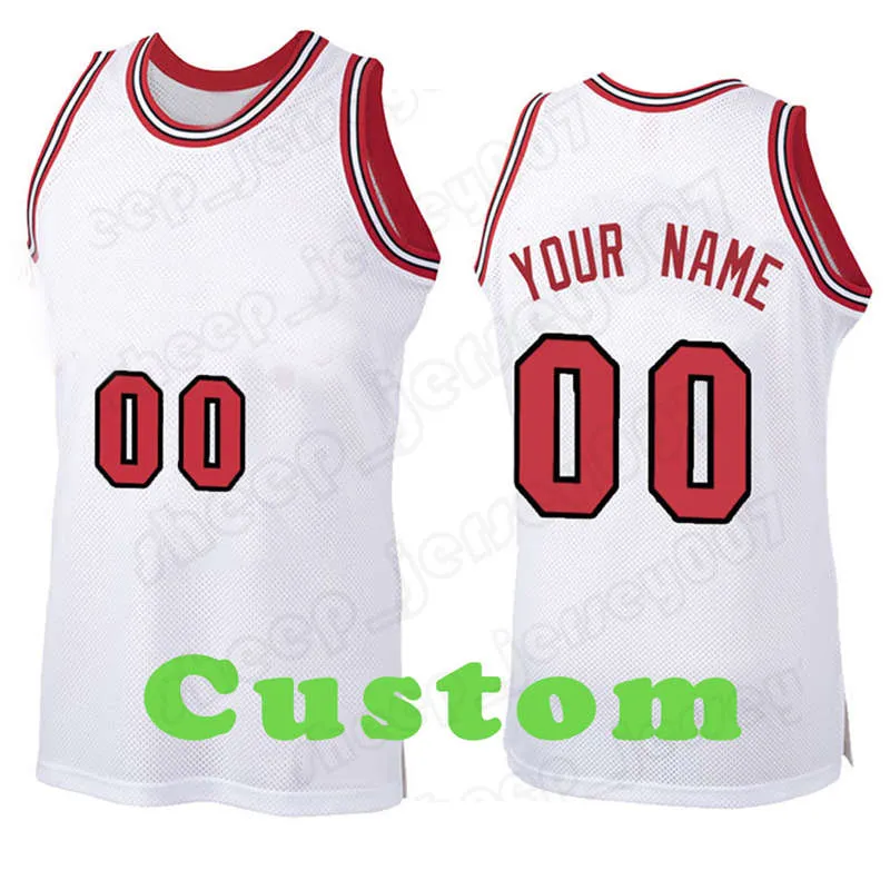 Mens Custom Diy Design Personlig Rund Halslag Basket Jerseys Män Sport Uniforms Stitching och skriva ut något namn och nummer Stitching Stripes 09
