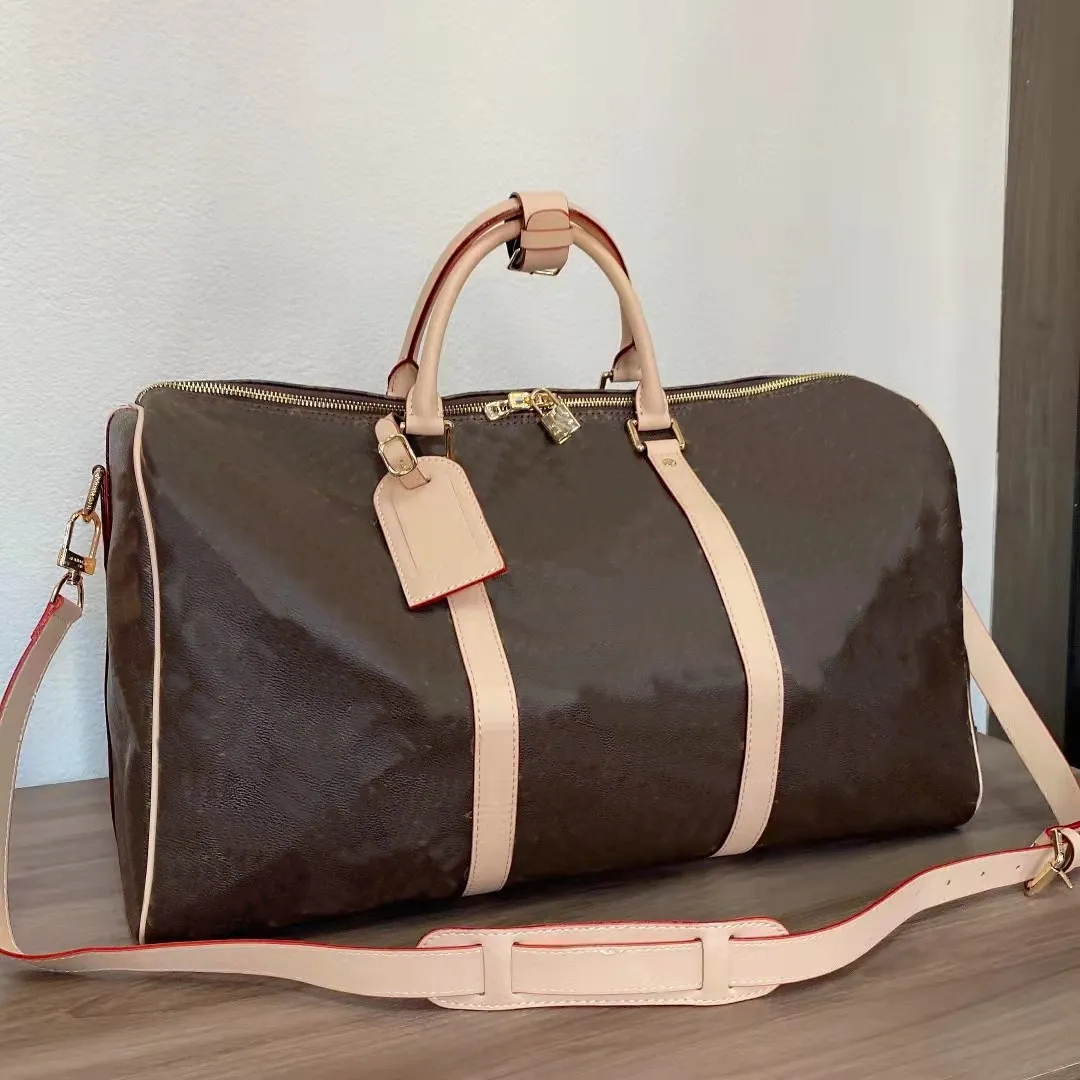 Torba podróżna Stary Kwiat Mężczyźni Torebka Big Boston Kontrast Duffel Torby Męskie Plecaki 50 CM Designer Kobiety Totes Luxury Torebki Bagaż