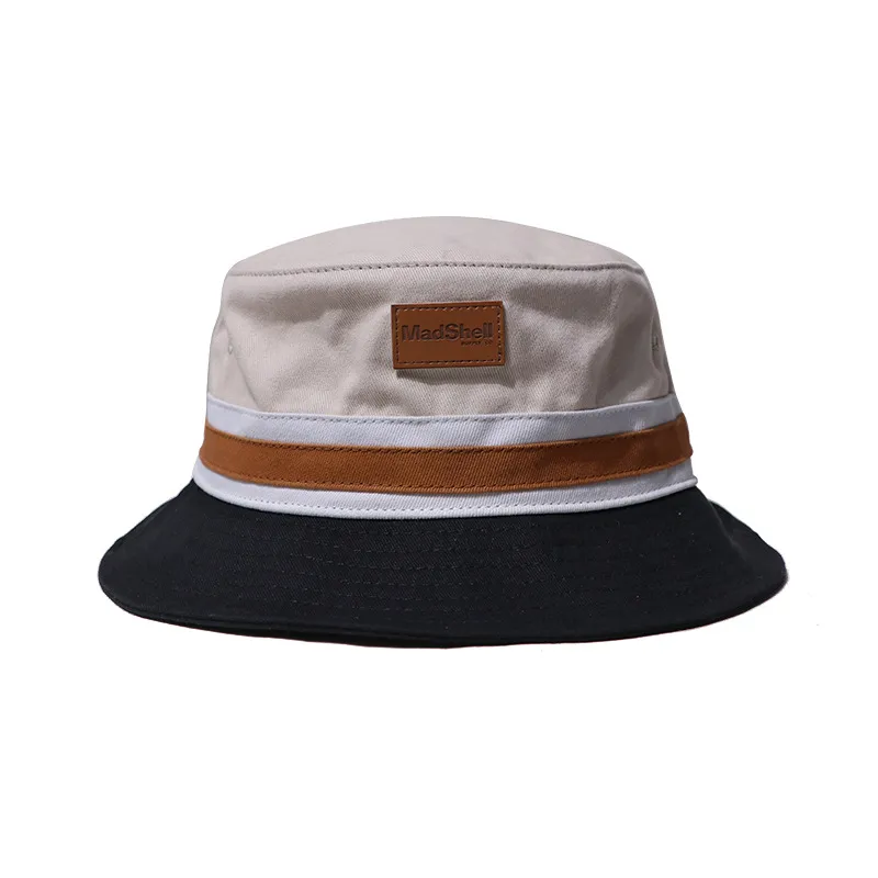 Tooling element trend collision color fisherman hats stitching men and women street sunshade recreational basin hat