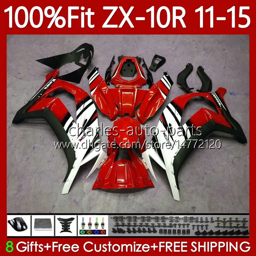 Molde da injeção para kawasaki ninja zx-10r zx 10r brilhante vermelho 1000cc 10 r 2011-2015 corpo 101no.150 ZX1000 C ZX-1000 2011 2012 2013 2014 2015 ZX10R 11 12 13 14 15 Feeding do OEM