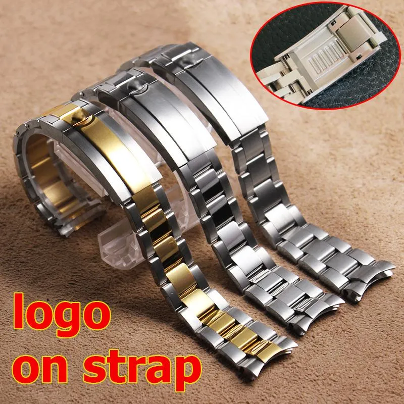 Horlogebanden Mannen 20 21mm Armband Voor Groen Water Ghost Yacht Serie Massief Roestvrij Stalen Sluiting Fine-tuning Pull Gesp