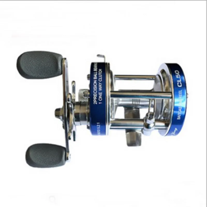 Baitcasting Reels Ming Yang Drum CL30-90 Double Crank Wheel Lateral Metal Ice Fishing Reel Tackle231s