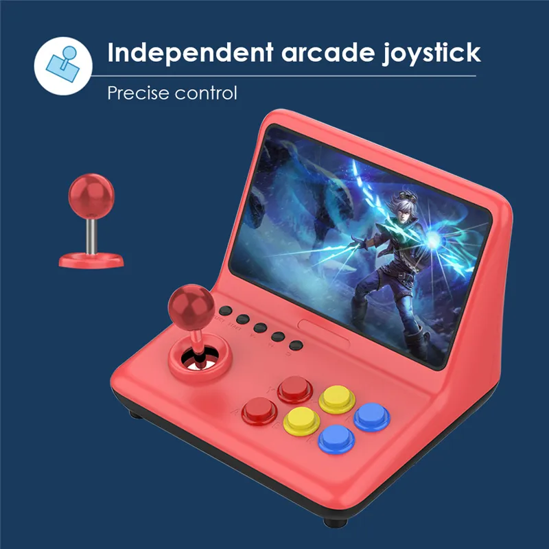 whatsko powkiddy A12 アーケード 9インチ液晶ゲーム未使用 POWKIDDY A12 9 inch joystick arcade A7 architecture quad