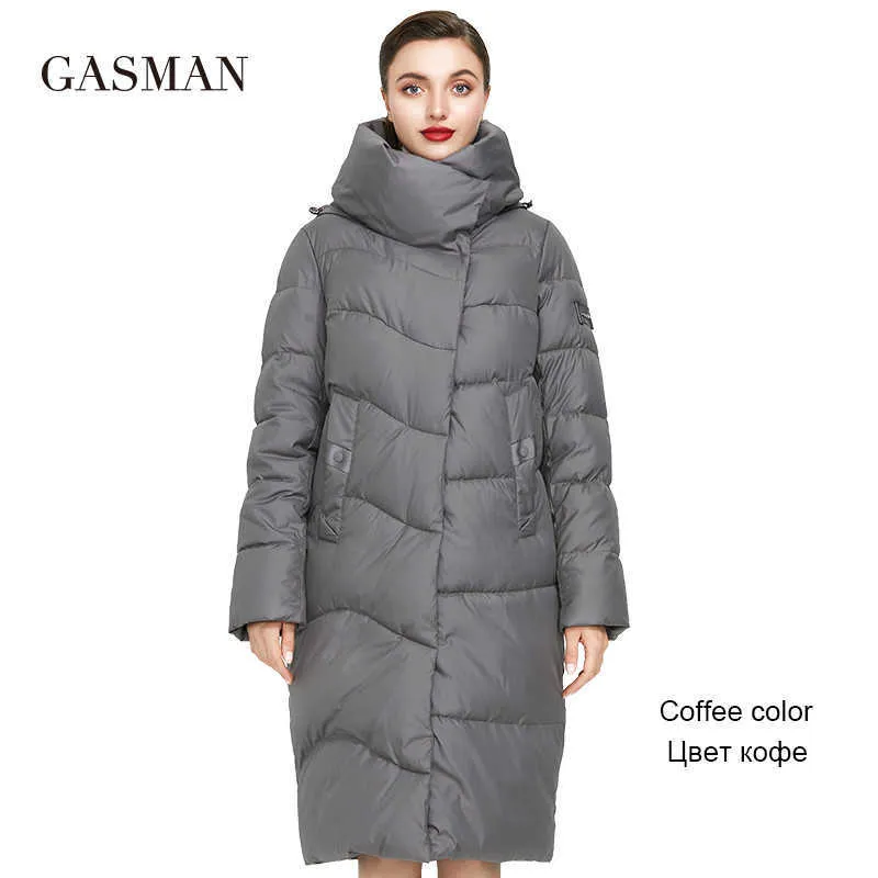 Comprar GASMAN-Chaqueta de mujer de longitud media, abrigo de alta calidad  con costuras, diseño con capucha, parkas informales a prueba de viento,  primavera 2022, 8226