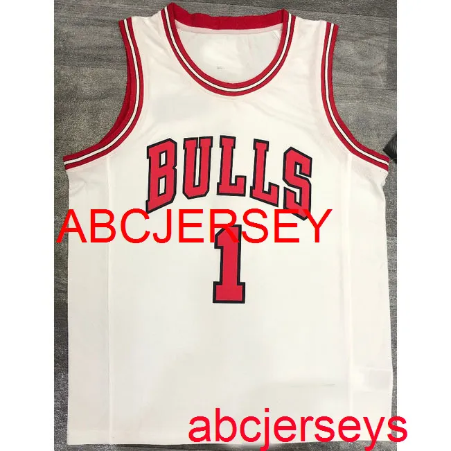 Men Women kids 1# Rose white basketball jersey Embroidery New basketball Jerseys XS-5XL 6XL