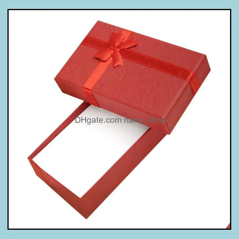 Multi-Color 8 X 5 X 2.5cm Jewelry Ring Earring Watch Necklace Small Large Carton Present Suqare Gift Box Case