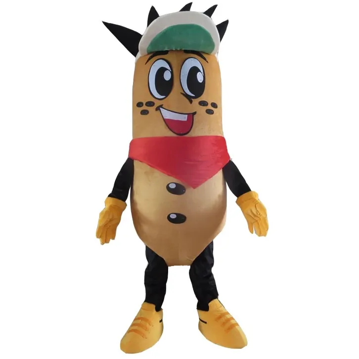 Halloween mignon jambon mascotte Costume haute qualité dessin animé thème personnage carnaval unisexe adultes tenue noël robe de fête d'anniversaire