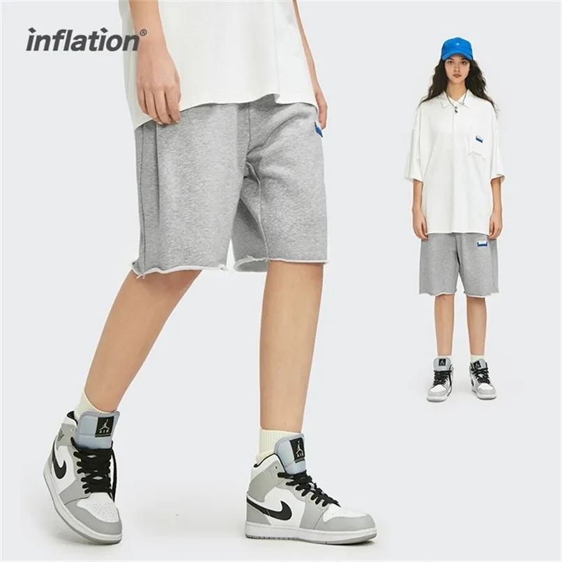 INFLATION Casual Shorts für Männer Sommer Lose Fit Hip Hop Paar Schweiß Plus Größe Sportswear 3510S21 210806