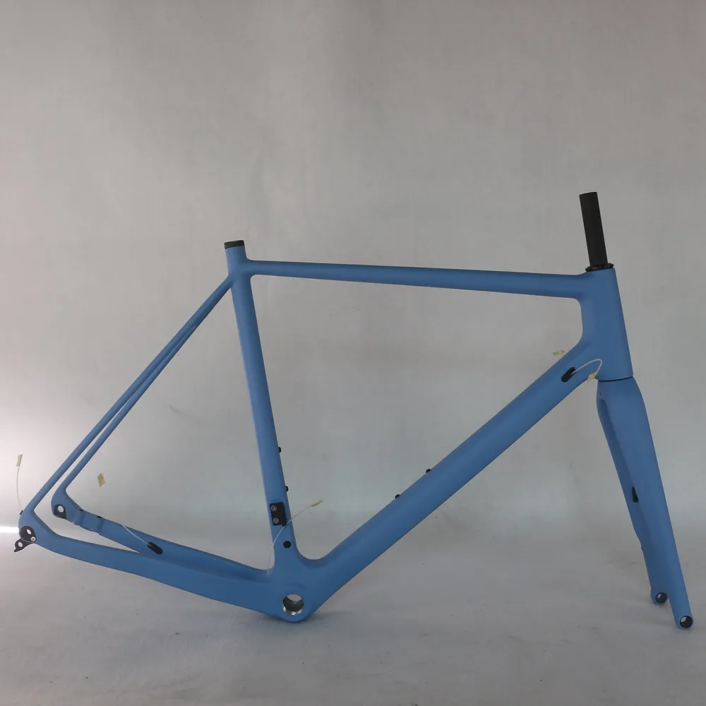 Grusram GR029 DI2 och mekanisk kompatibel BSA PANTONE 278C Blue Paint Matte Front Fork 100 * 12mm