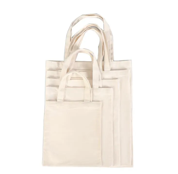 DIY Advertising Sublimation Canvas Bag Eco-friendly blank shopping handbag Women`s cotton bags heat transfer printing SN2725