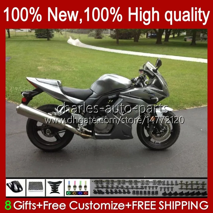 Verklei voor SUZUKI SV1000 SV650 SV-650 SV 1000 650 S 03-13 30NO.32 SV-1000 SV650S SV1000S 03 04 05 06 07 08 Dark Silver SV 650S 1000S 2003 2009 2010 2011 2012 2013 Bodys