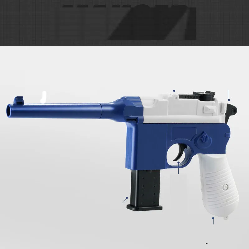 Pistolet Jouet RuiDaXiang – Fusil à Levier Avec éjection De Douilles – Fléchettes Mousse EVA – Bleu – 8 Ans+