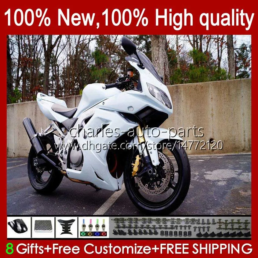 Kit corpo per SUZUKI SV650S SV1000 SV650 SV 1000 650 S 03 04 05 06 07 08 30No.53 Bianco lucido SV 650S 1000S SV1000S 2003 2009 2010 2011 2012 2013 SV-1000 SV -650 03-13 Carenatura