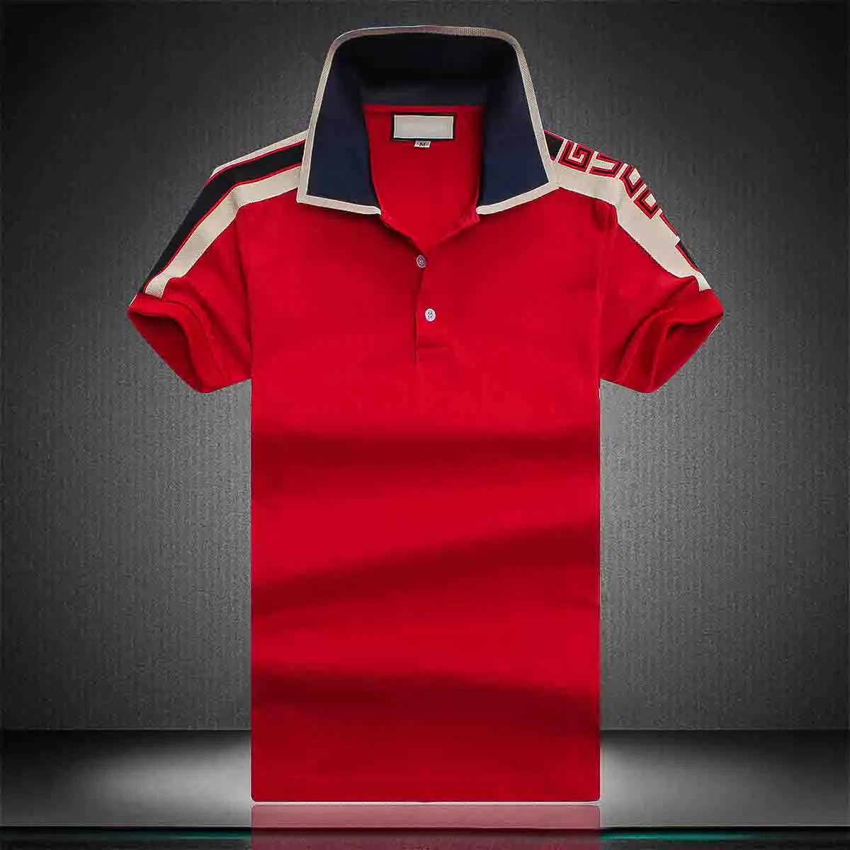 2001 Nowych Mężczyzna Stylista Koszulki Polo Luksusowe Włochy Męskie Markowe Ubrania Z Krótkim Rękawem Moda Mężczyzna Lato T Shirt Asian Rozmiar M-3XL KK33