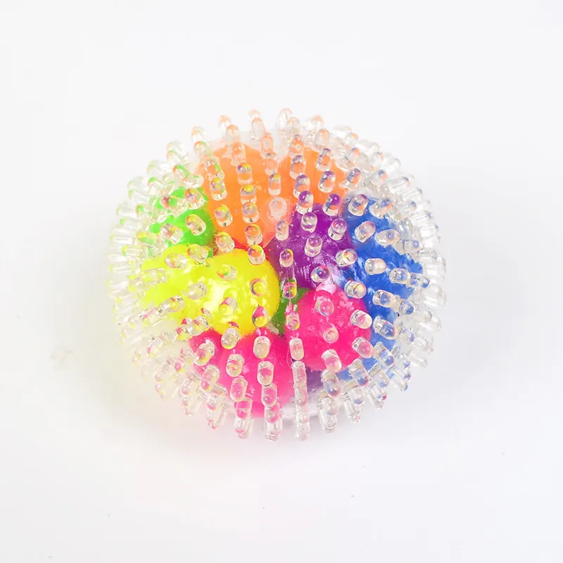 24 / pcs sensory dedos brinquedos 6 cm cor esfera esfera tpr borracha de borracha decompressão Balão de brinquedo amassar autismo ansiedade stress releiver 727 x2