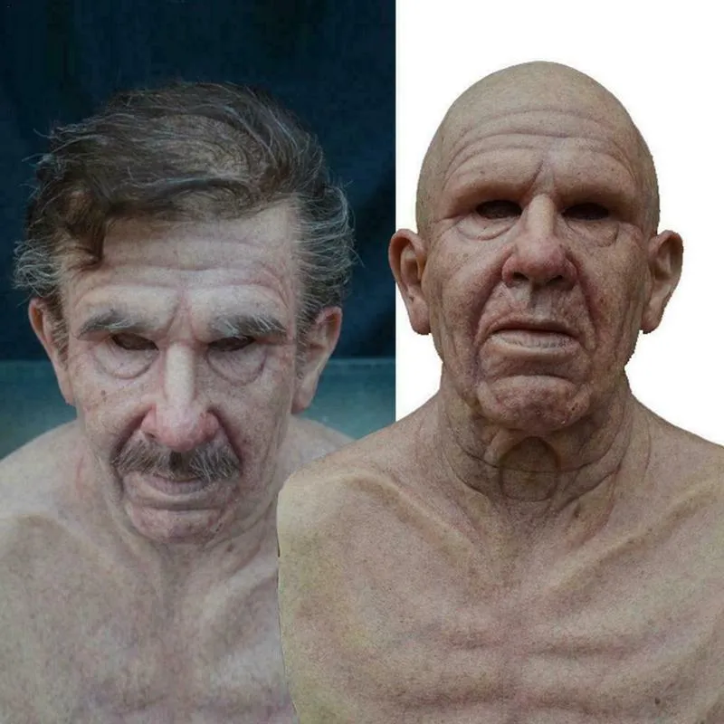 Venta Internacional- Máscara Realista Old Man Mask Full Of Spots And  Wrinkled Skin