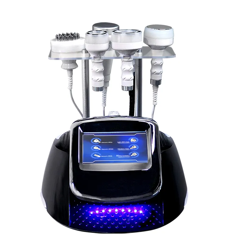 Machine amincissante multifonctionnelle Portable, lifting du visage, Cavitation ultrasonique 80k, Instrument de sculpture 5d, équipement de beauté sous vide Rf