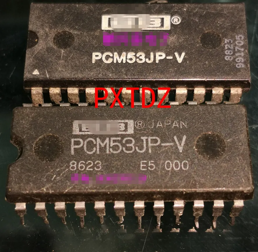 PCM53JP-v. PCM53JP-I Integrated Circuits Chips 16-bitars DAC / Dual In-Line 28 Pin Dip Plast Paket, PCM53 PDIP28 Elektroniska komponenter iCs HiFi Audio Decoding Parts