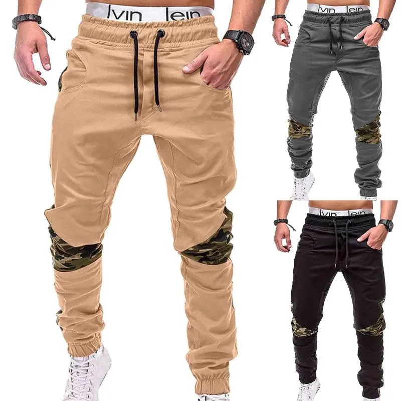 Yoga outfit hajuku jogger byxor män retro färg block patchwork höft harem spår byxa manliga pojkar sweatpant byxor streetwear plus storlek