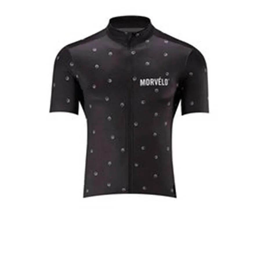 Morvelo Pro Team Atmungsaktives Radtrikot für Herren mit kurzen Ärmeln, Straßenrennen-Shirts, Reitfahrrad-Tops, Outdoor-Sport-Trikot S21042347