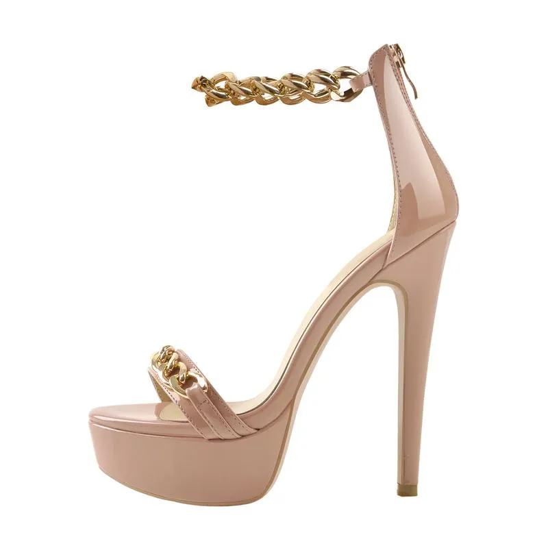 Champagne color sandals deals