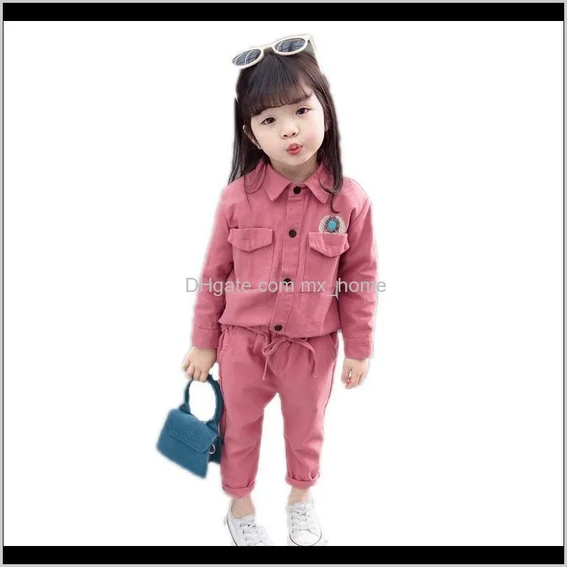 children baby little clothes for girls spring autumn long sleeve casual suit girl clothing set outfits for 1 2 3 4 5 years 201023