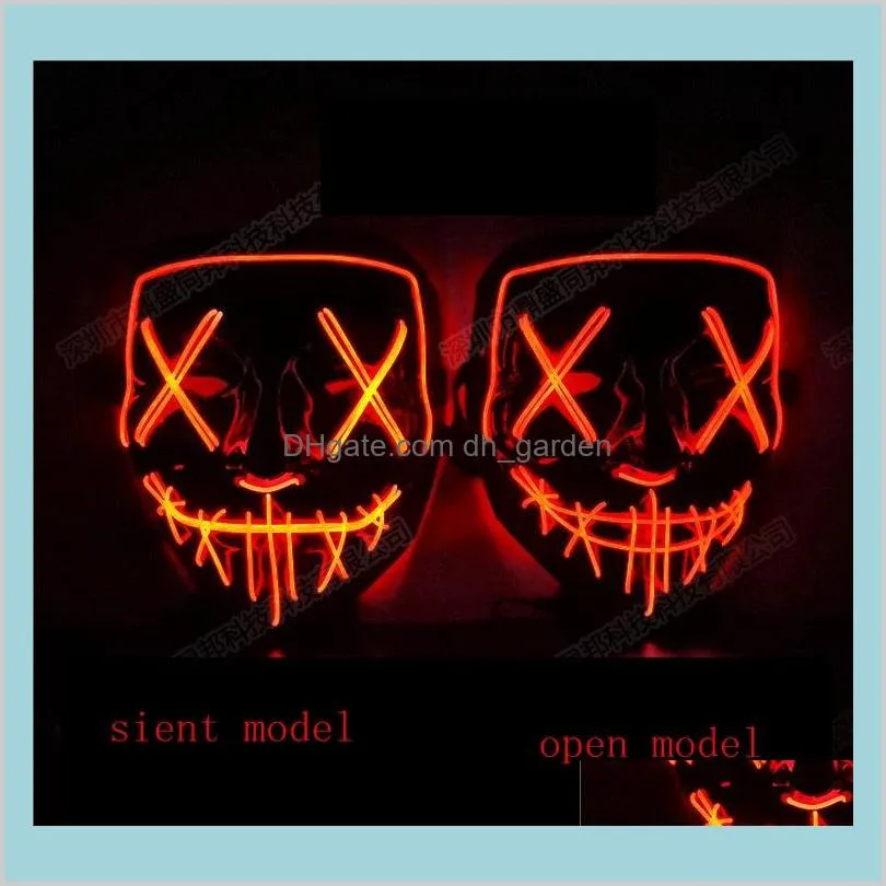 Halloween Led Glowing Mask V Horror