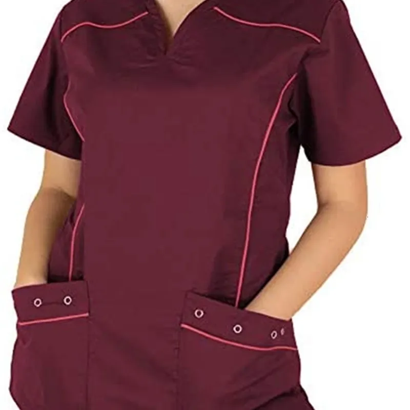 2迄延長保証半額 女性セット医療スーツのためのカスタムブルーカラーの