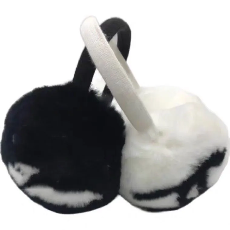 Winter earmuffs Female rabbit velvet earmuffs Classic brand Ear Muffs fashion warm warm plush earmuffs240l