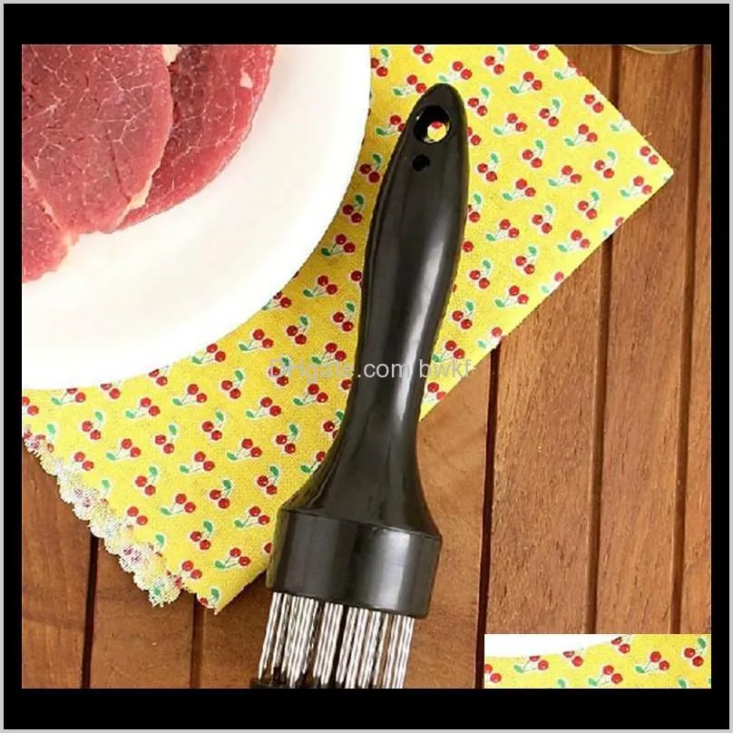 kitchen gadgets steak pork chops quick pine needle practical stainless steel tender meat needle tender meat hammer jxw030