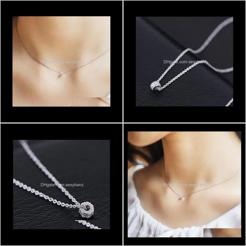 925 sterling silver rotation luck beads necklaces &pendants for women fashion lady festival gift sterling -silver -jewelry
