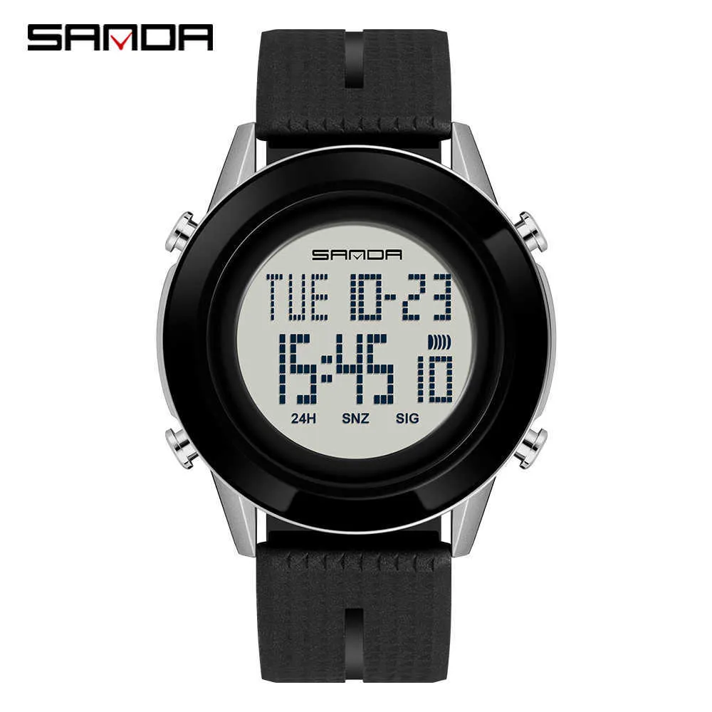 高級LEDデジタルウォッチメンズシンプルな超薄型スポーツウォッチメンズ防水電子時計ビッグダイヤル腕時計Reloj Hombre G1022
