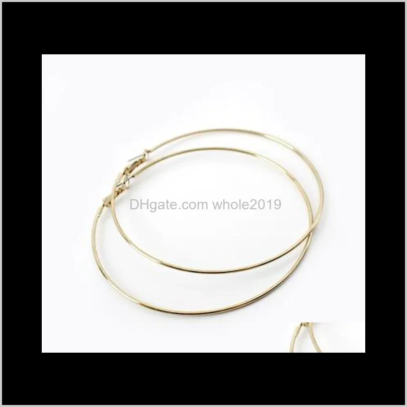 trendy multicolor acrylic gold metal large hoop earrings big smooth circle earrings brincos loop for women jewelry 86xw#