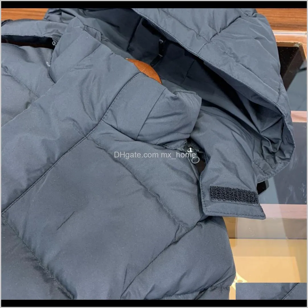 hooded thickened imported white duck down warm down jacket high-tech back luminous pressure wind boys and girls jacket shipping