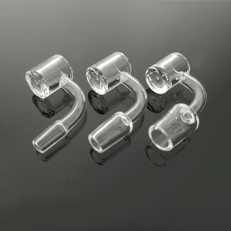 Tigela de vidro banger de quartzo de 4 mm de espessura 10/14/18 mm masculino feminino comum acessórios para fumar 45/90 graus para bongos