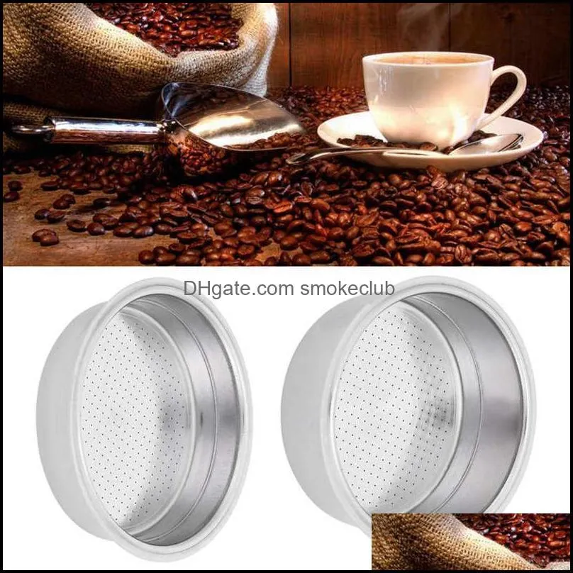 Coffee Filters Single Double Cup Stainless Steel Filter Basket Strainer Machine Accessories For Home Office