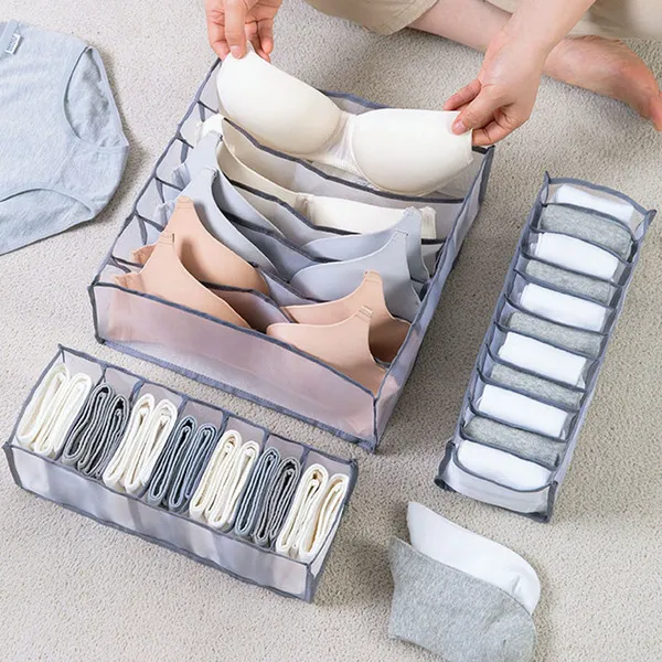 درج نوع خزانة المنظم تخزين مربع الجوارب الحاويات الصدرية المواد المنزلية الملابس تنظيم تخزين الملابس الداخلية المنظم