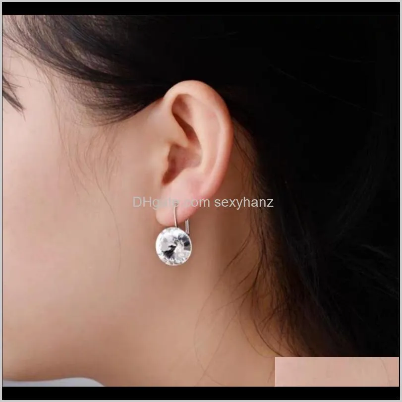 Drop Delivery 2021 Classic Bella Studörhängen Kristaller från Fashion Rose Gold/Sier Color Piercing Party Jewelry for Women Gift 122 U2 1ypqh