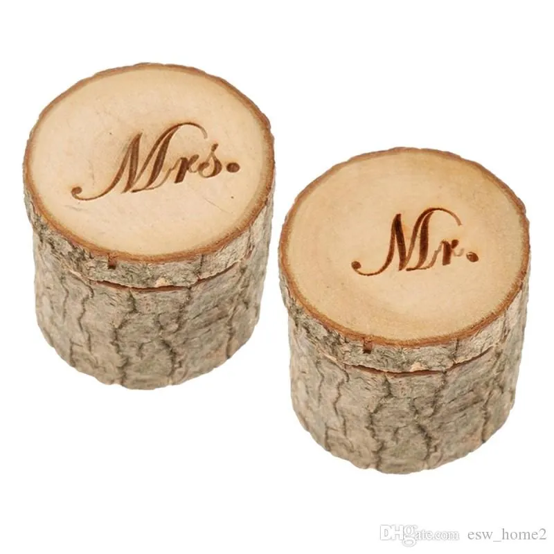 Wedding Rings Bearer Box Rustic Proposal Ring Boxes Engagement Box Wooden Rings Box Wedding Gifts Party Favor