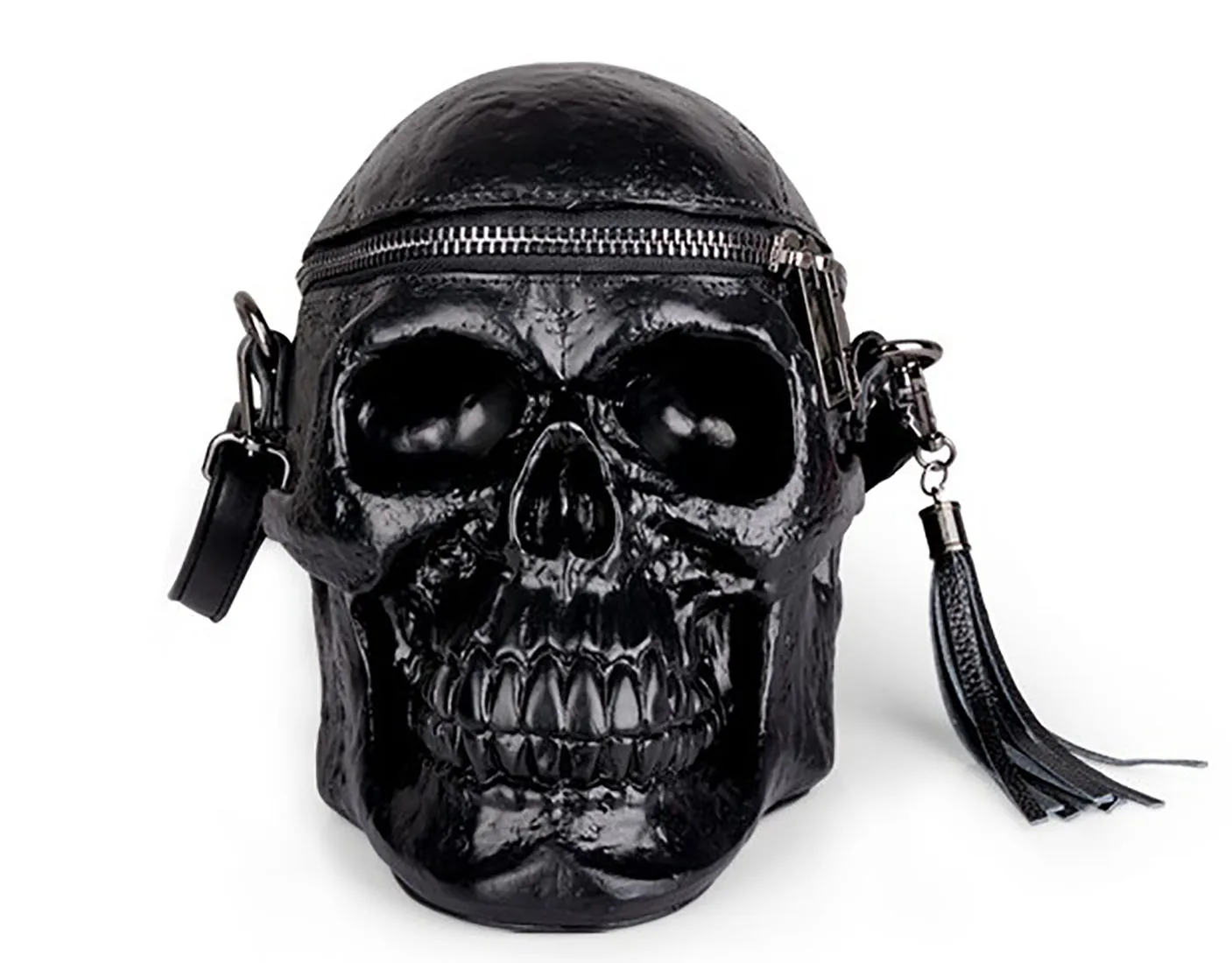 Halloween SAC Nouvelle personnalité féminine créative drôle Crâne Noir sac à bandoulière pour hommes messager en silicone CHAÎNE pochette FEMMES POCHETTE Cosmétique SACS Cas