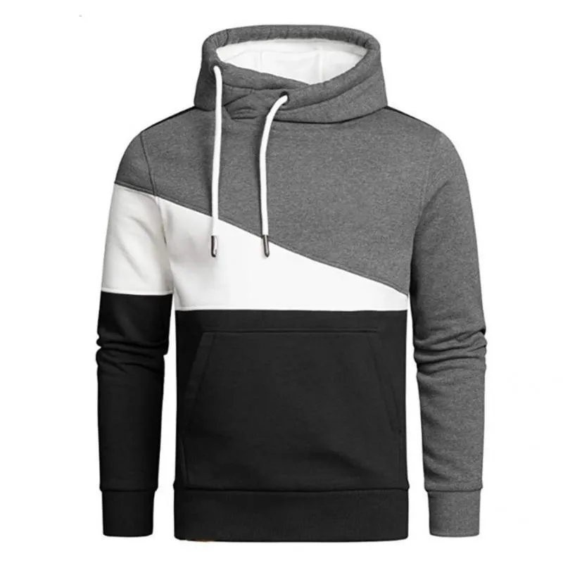 Men's Sweaters Skin-friendly Trendy Long Sleeve Hooded Turtleneck Men Sweatshirt Autumn Winter Hoodie For Travel