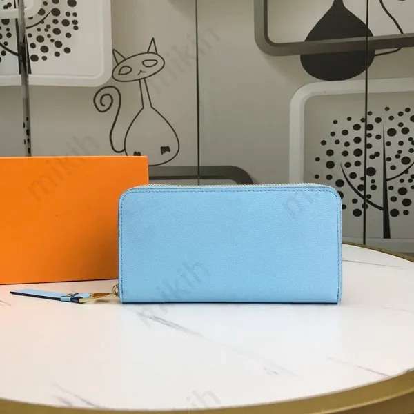 Moda feminina carteiras gradiente cor logotipo design clássico longo zíper superior carteira de alta qualidade senhora bolsa